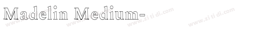 Madelin Medium字体转换